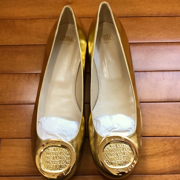 Frances Valentine Shoes - Frances Valentine Gold Metallic Flats